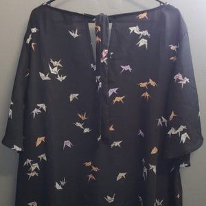 Torrid Origami print georgette blouse 3